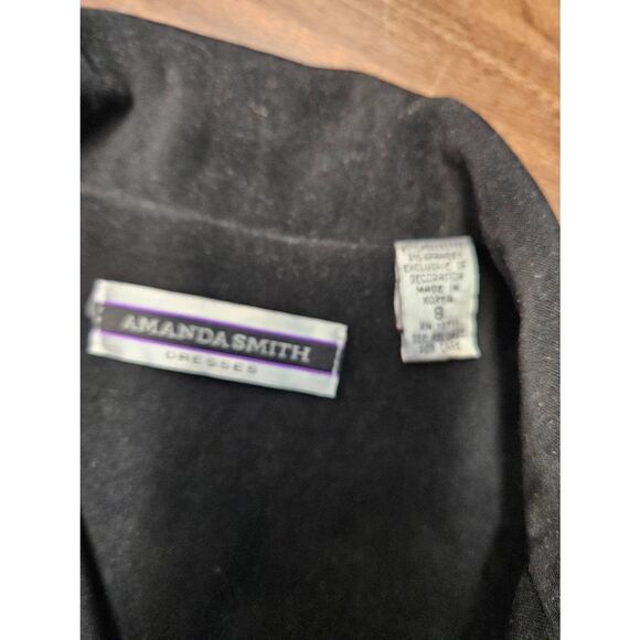 Amanda Smith Black Silver Studded Blazer Womens Size 8 - Picture 7 of 10